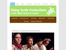 Tablet Screenshot of flyingturtleproductions.com